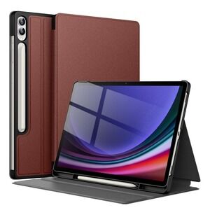 For Samsung Galaxy Tab S10 Plus S9 Plus Retro Leather Flower Wallet Case